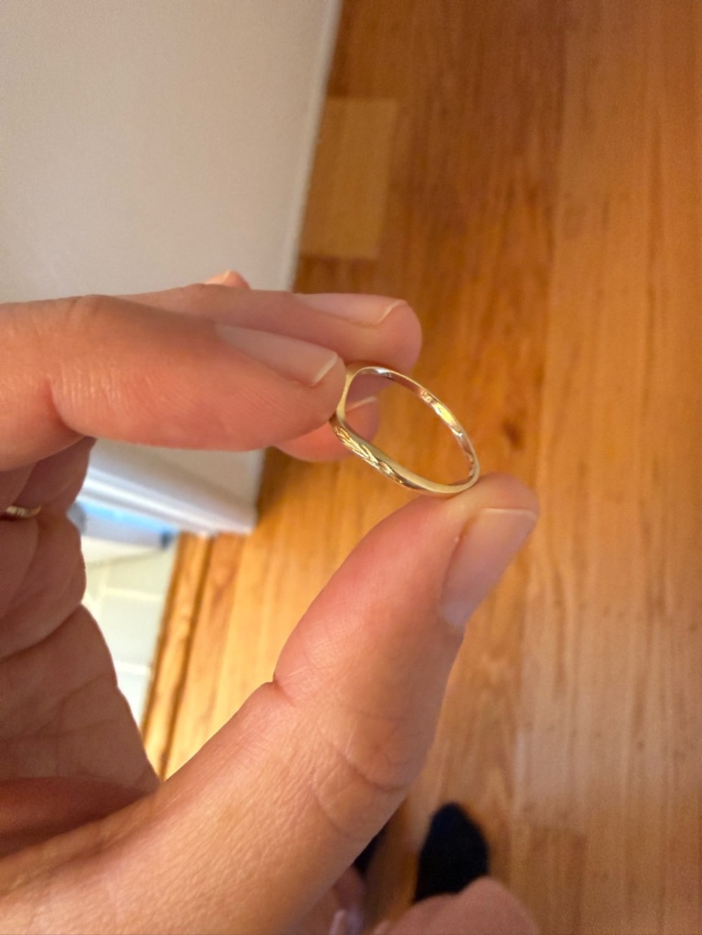 Erin Claus Curved Olive Band - Picture 5 of 5